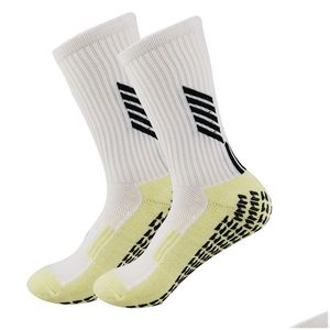 Sports Socks Anti Slip Football Mid Calf Non Soccer Cycling Mens Drop Delivery Outdoors Athletic Outdoor Accs Dhrfu