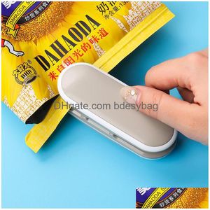 Laminating Machines Mini Heat Sealer Sealing Hine Portable Handy Package Hines Snacks Bags Vacuum Resealer Drop Delivery Office School Dhvuc