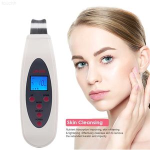 Elektriska ansiktskrubber högkvalitativa ultraljudskrubber rengöringsmedel Face Cleaning Acne Borttagning Galvanisk ansiktsspa Ultraljud Peeling Clean Tone Lift L230920