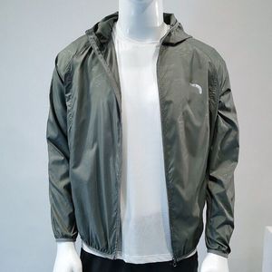 Herren-Nordjacke, Mantel, Athleisure, Sonnenschutzkleidung, schnell trocknender Trenchcoat, Kapuzenjacke, Trainingsmantel, Herren-Designerhemden