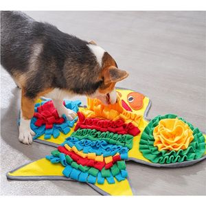 Dog Toys Chews Pet Sniffing Mat Puzzle Snack Feeding Boring Interactive Game Training Blanket Snuffle Pad299w