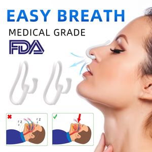 Sleep Masks Silicone Nose Clip Anti Snoring Nasal Dilator Stop Snore Aid Easy Breathe Improve Sleeping Rhinitis 230915