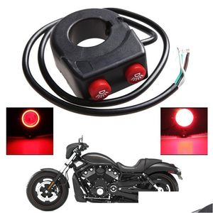 Outras peças de motocicleta Guiador Farol Interruptor Liga / Desliga Botão Head Spot Fog Light Motor Drop Delivery Mobiles Motocicletas Dhadz