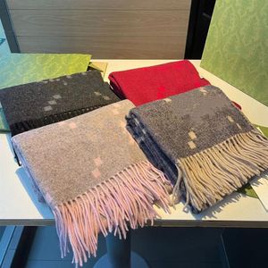 Double Letter Classic Cashmere Scarf For Women Winter Shawl Thick Warm Trendy Jacquard Long Scarves Designer Tryckt Lady Wrap Lar291H