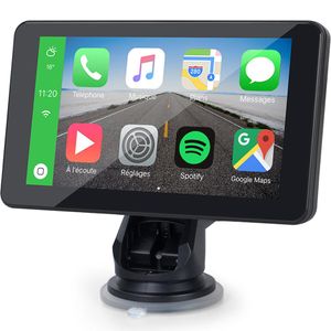 9 Polegada vídeo do carro portátil sem fio carplay monitor android auto estéreo multimídia navegação bluetooth com retrovisor camera304j