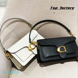 여성용 가죽 가방 고급 핸드백 천할 가방 여자 숄더 가방 정품 가죽 100% 고품질 패션 Borse Lady Cross Body 플랩 코치 디자이너 가방