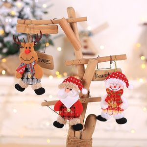 Simpatico albero di Natale appeso a Babbo Natale pupazzo di neve renne bambole decorazioni natalizie feste festive ornamenti per la casa regali di Natale