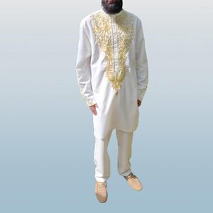 Herren-Trainingsanzüge, 2-teiliges Outfit, langärmelig, Oberteil, Hemd, Hose, traditioneller ethnischer Anzug, afrikanischer Freizeitanzug, Hochzeit, Gentleman, modische Outfits