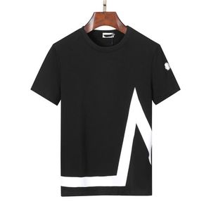 新しいメンズとレディースのTシャツ夏のファッションメンズTシャツトップデザイン高品質のコットン黒と白の短S247L