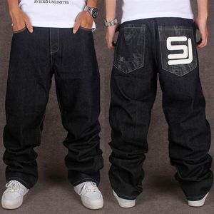 Цельно-дизайнерские джинсы, мужские мешковатые уличные джинсы в стиле хип-хоп, джинсовые мужские джинсы, свободные для уличных танцев и аппликаций для скейтборда, большие размеры 222l