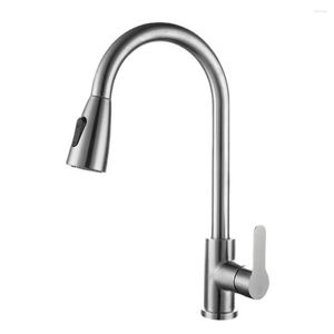 Torneiras de cozinha 3cm 60cm 80cm Pull Torneira Fria e Aço Inoxidável Bacia Vegetal Pia Dupla Saída Giratória