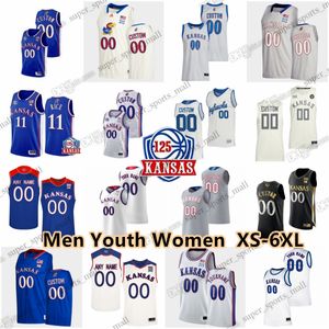 2023 Kansas Jayhawks koszulki do koszykówki Bronny 1 Hunter Dickinson 23 Ernest Udeh Jr. 21 Zach Clemence 13 Wilt Chamberlain 35 Zuby Ejiofor 3 Dajuan Harris Jr. Adams 150th