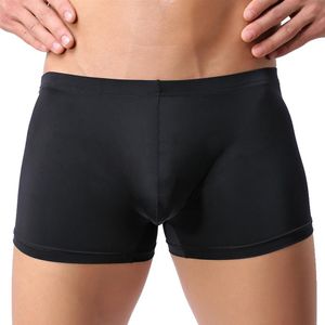 Cueca boxer masculina, fina transparente de seda gelo sexy gay cueca boxer masculina cueca boxer homme calzoncillos boxers masculinos pant252q