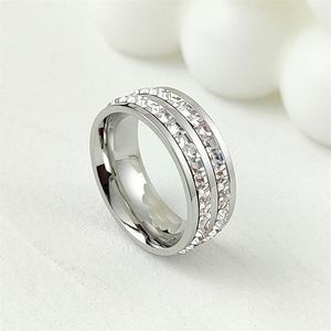 Titan Steel-band med hög kvalitet för män och kvinnor Alla hjärtans dag Fashion Diamond Jewelry Size 5-10212L