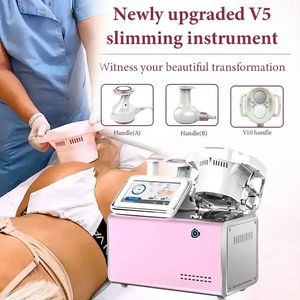 Portátil rosa velaa queimar gordura v5 pro multi-função rejuvenescimento da pele vácuo rf rolo cavitação construir músculo velaa máquina fina