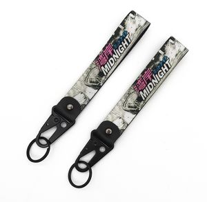 Nuovo portachiavi per auto stile Jdm in nylon Osaka Kanjo Performance regalo cordino portachiavi chiave automatica clip a molla in acciaio chiave Starp ciondolo chiave