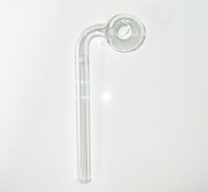 Hookahs armbåge brännare glas bongs tillbehör glas rökrör 14 cm/16 cm