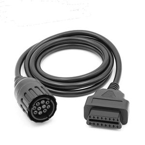 För BMW ICOM D-kabel ICOM-D Motorcyklar Motobikes 10 Pin Adapter 10Pin till 16PIN OBD2 OBDII DIAGNOSTIC CABLE I-COM A2 Tool Cables216Q