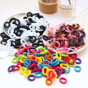 50/100pcs Bambini Piccole Fasce Per Capelli Del Bambino Della Ragazza Fasce Colorate Del Capretto Elastico del Legame Dei Capelli di Nylon Scrunchie Corda Dei Capelli Accessori Per Capelli