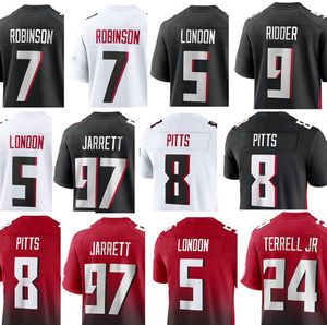 Jersey de futebol Atlanta''falcons'''''Sens homens jovens Jessie Bates III David Onyemata Troy Andersen Kaden Elliss Tre Flowers Richie Grant