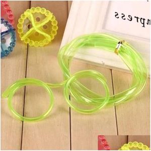 Drinking Straws Sts 1Pc Soft St Eye Glasses Novelty Toy Party Adt Birthday Child Gift Accessories Diy Bar U2H2 Drop Delivery Home Ga Dhues