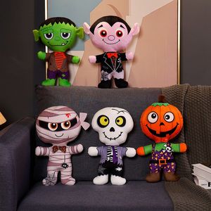 Halloween dekorationer fyllda plysch leksaker skrämmande skelett monster pumpa man dockor mamma vampyr dockor pojkar och flickor dockor skrämmande fest klä upp gåvor 30 cm