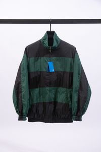 재킷 디아 윈드 브레이커 가역적 코트 검은 녹색 지퍼 코트