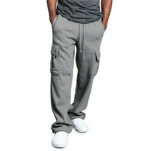 Homens sweatpants longo solto calças esportivas casual cintura elástica ginásio fino ajuste calças correndo joggers ginásio sweatpants262c