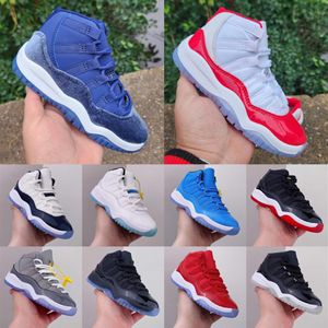 Gym Red Jumpman XI 11 Cherry Scarpe da bambino Velvet Heiress Bred Space Jam Sneaker da basket per bambini Concord Gamm Blu 25th Anniversar298W