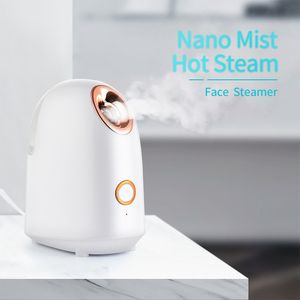 Steamer Nano Ionic Face Steamer Névoa Pulverizador Sauna Spa Rosto Umidificador Instrumento de Beleza para Poros Limpeza Hidratante 230915