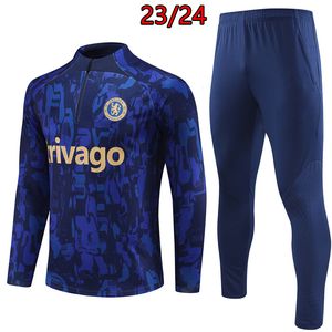 2023 2024 CFC Chelse Soccer Tracksuit Training Suit Man and Kids 23 24 Football Tracksuit Laveting Foot Foot Chandal Futbol