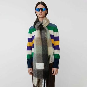 Women Sacrf AC Cashmere Winter Scarf Scarves Blanket Type Colour Chequered Tassel Imitated LJ200915 RFP6