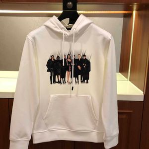 Tasarımcı Sonbahar-Kış Moda Yüksek Sokak Dışarı Pamuk Sweatshirt Pullover Hoodie Nefes Alabilir Erkekler ve Kadın Mektup Modeli Desen Gündelik Hoodie