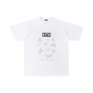 2023 Summer Mens Designer T Shirts Trends Brand KITH Rabbit Paper Cutting Spider Print Round Neck Loose Casual Cotton T-Shirt Men and Women Graphic Tee d7