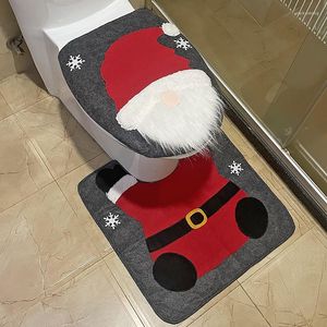 Toilet Seat Covers 2024 Christmas Decorative Supplies: Dwarf Faceless Old Man Set Creative Bathroom Decoration Accessories