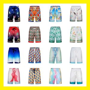 Pantalones cortos Casablanca de diseñador para hombre Disponibilidad a largo plazo de pantalones de viaje de playa hawaianos estampados ropa fresca con diseño floral de cinco puntos