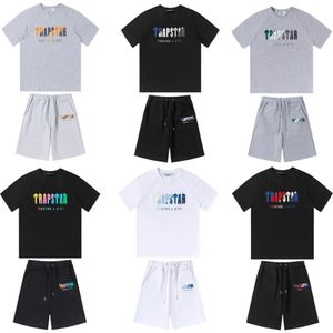 Trapstar Mens T-shirts T shirt Designer Shirts Embroidery Printed Letter Luxury Rainbow Color Summer Sports Casual Cotton Short Sl250S