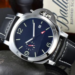 2022 Men's luxury Quartz Watch simple leisure fashion Multi-function luminous Calendar Belt Watches