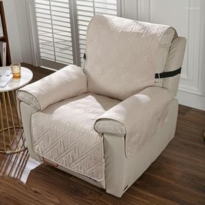 Stol täcker Universal Quilted Recliner Sofa Cover Integrated Double-Line Rhombus Non-Slip Waterproof Cushion All Seasons