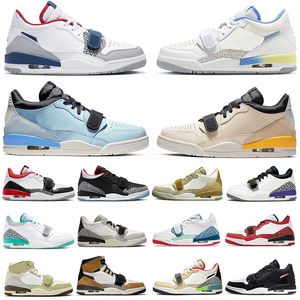 Legacy 312 Buty do koszykówki niskie 23 Chicago True Blue Balck Golck Gradient Summit White Rookie of the Year Don C x Command Force Men Treners Sports Chaussures