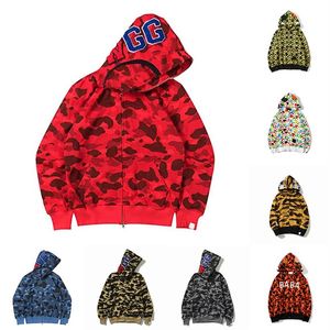 Shark Hoodies Erkek Kadın Moda Erkekler Deisigners Hoody Stylist Karikatür Köpekleri Baskı Hoodies Ceket Adamı Yüksek1 Kalite Sıkışık Swe240n