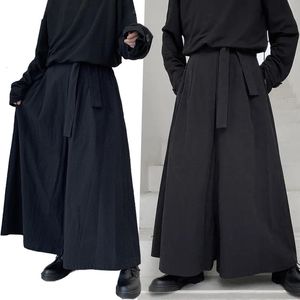 Dövüş Sanatları Kendo Üniformaları Dövüş Sanatları Giyim Kendo Aikido Dövüş Sanatları Gevşek Gotik Hakama Samurai Pantolon Erkekler Artı Boyut Geniş Bacak Pantolon 230915