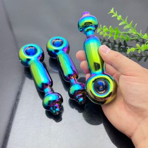 Tubos de fumaça Hookah Bong Glass Rig Oil Water Pipe Novo tubo de vidro colorido galvanizado