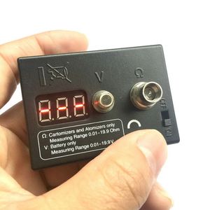 Ohm medidor de resistência testador digital máquina de testes preto micro leitor para 510 808d m7 m8 rosca tensão da bateria outro fio etc