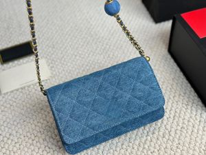 designväska woc crossbody sadel väska axelväska vintage cc denim väska quiltad handväska lady cross body designer väskor lyxiga handväskor kvinna klaffsäckar