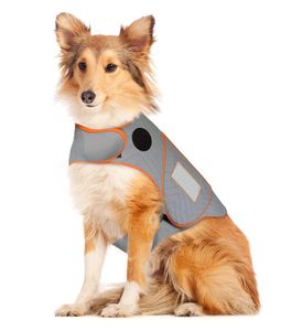 Yuexuan Design Dog Anxiety Vest Dog TshirtsプリントされたパーカースウェットシャツポケットXXSのXXL犬の服を着た温かい犬の服