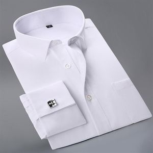 Ganze- 2020 Neue Französisch Manschettenknopf Männer Hemden klassische Langarm Formale Business Fashion Shirts camisa masculina Cuffli232T