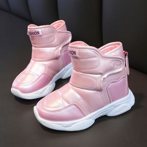 Sneakers Children s Cotton Shoes Comfortable Versatile Snow Boots Plus Velvet Lining Warm High top Boys Girls Casual 230915