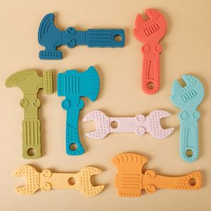 Tänder leksaker 4pc silikon teether baby naturgummi sensory bpa gratis diy tugga verktyg säkert leksak roliga organiska set gåvor 230915