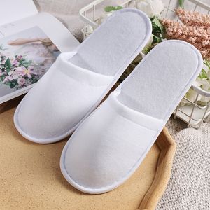 Hotel Travel Slippers Sanitary Party SPA Hotel Guest Slippers Close Toe Men Women Disposable Slippers Bathroom Accessory